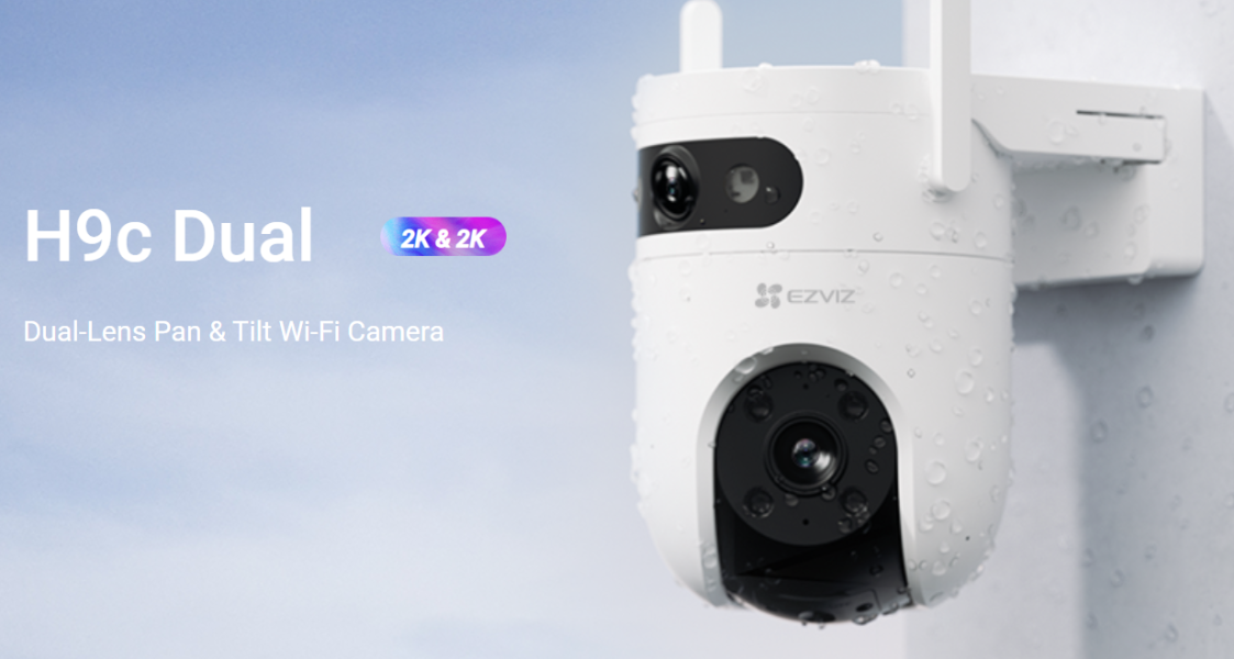 CS-H9c-R100-8H33WKFL H9c Dual 2K Dual-Lens Pan & Tilt Wi-Fi Camera